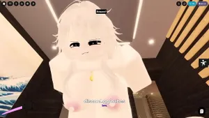 Futanari baise une salope blonde dans Roblox 3D