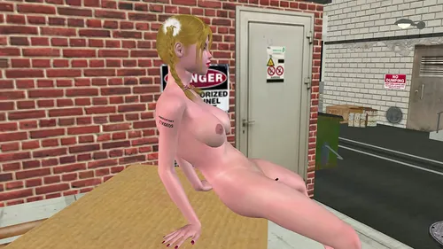Jeune japonaise hentai se branle avec une banane 3D